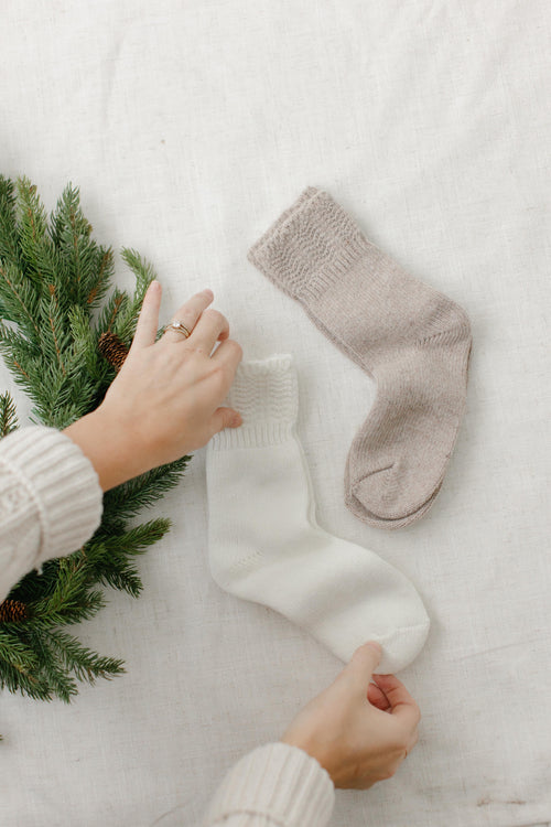 Combed Wool Blend Socks