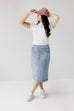 'Sara' Classic Knee Length Skirt FINAL SALE