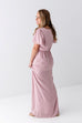 'Naomi' Chiffon Maxi Dress in Light Rose FINAL SALE
