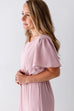 'Naomi' Chiffon Maxi Dress in Light Rose FINAL SALE
