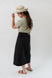 'Brenna' Organic Cotton Cropped Top in Light Green
