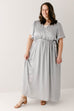 Plus 'Juliet' Satin Surplice Maxi Dress FINAL SALE