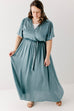 Plus 'Juliet' Satin Surplice Maxi Dress FINAL SALE