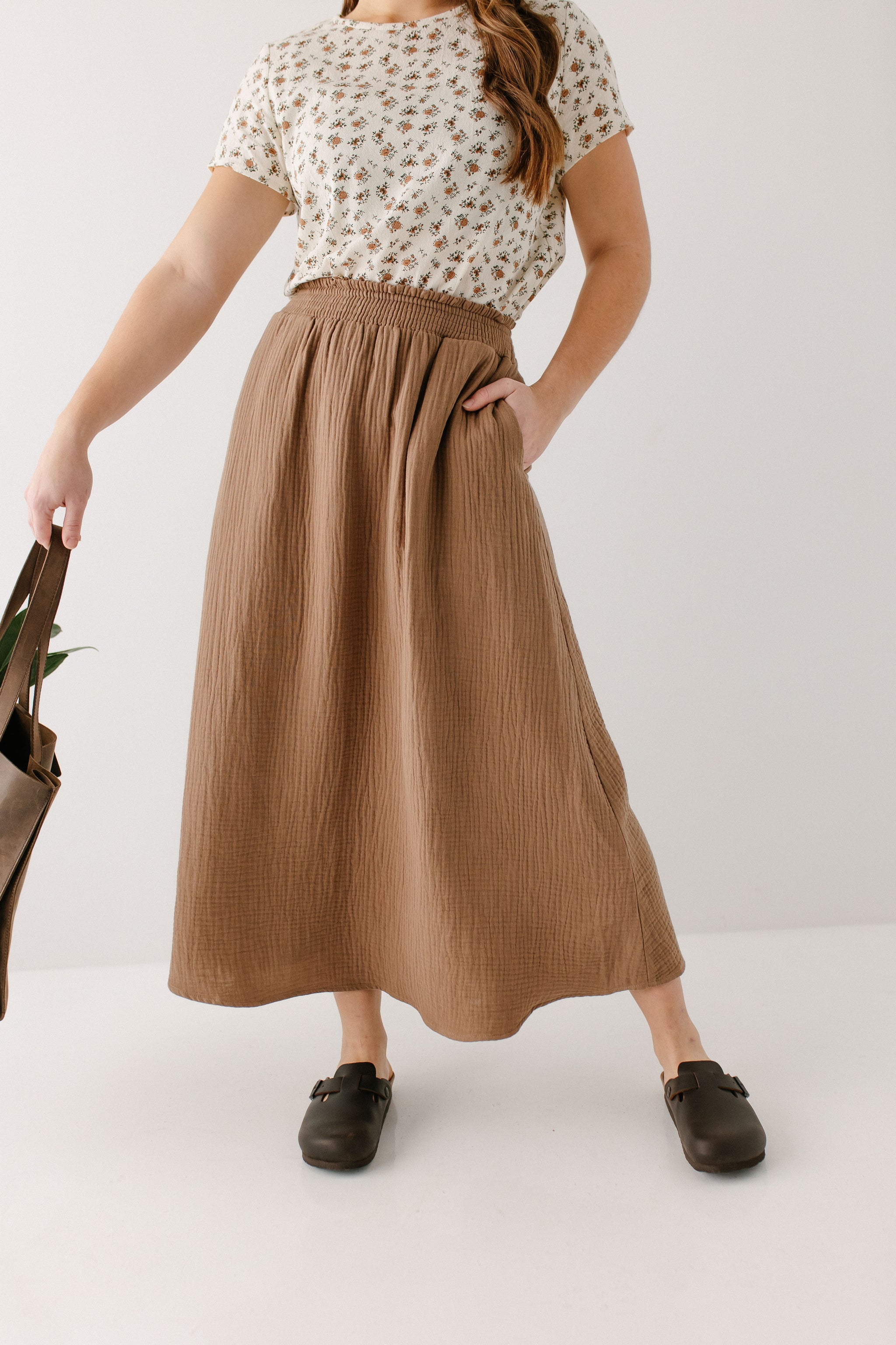 check pleats skirt – biscuit closet