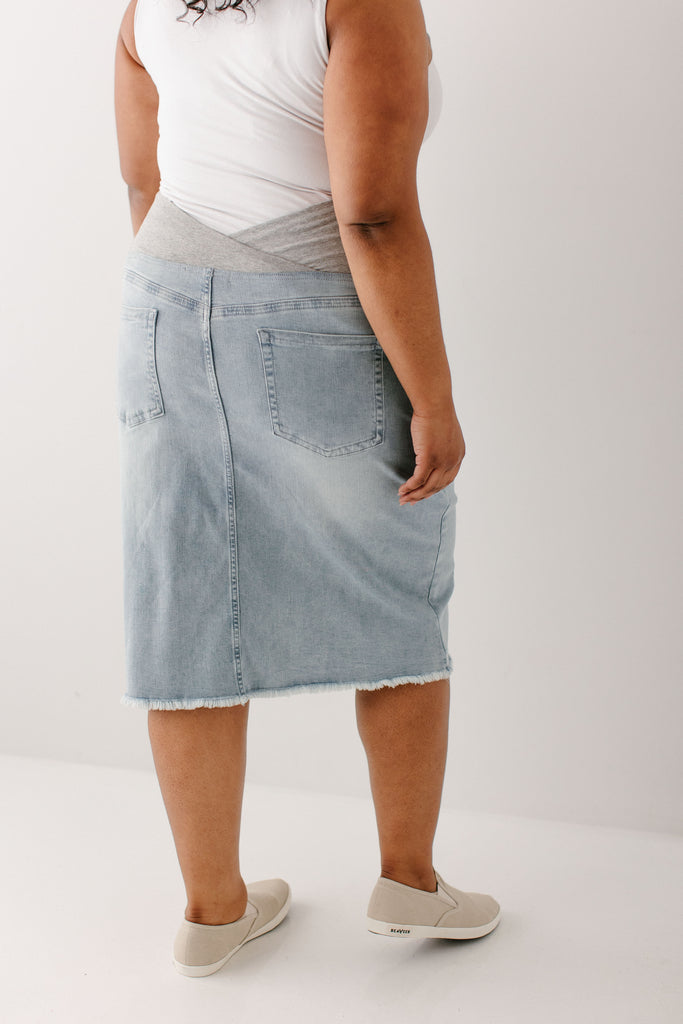 VMVERI High waist Long skirt | Medium Grey | Vero Moda®