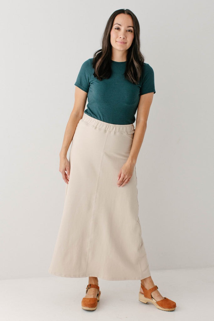 Cheyenne Long Denim Skirt