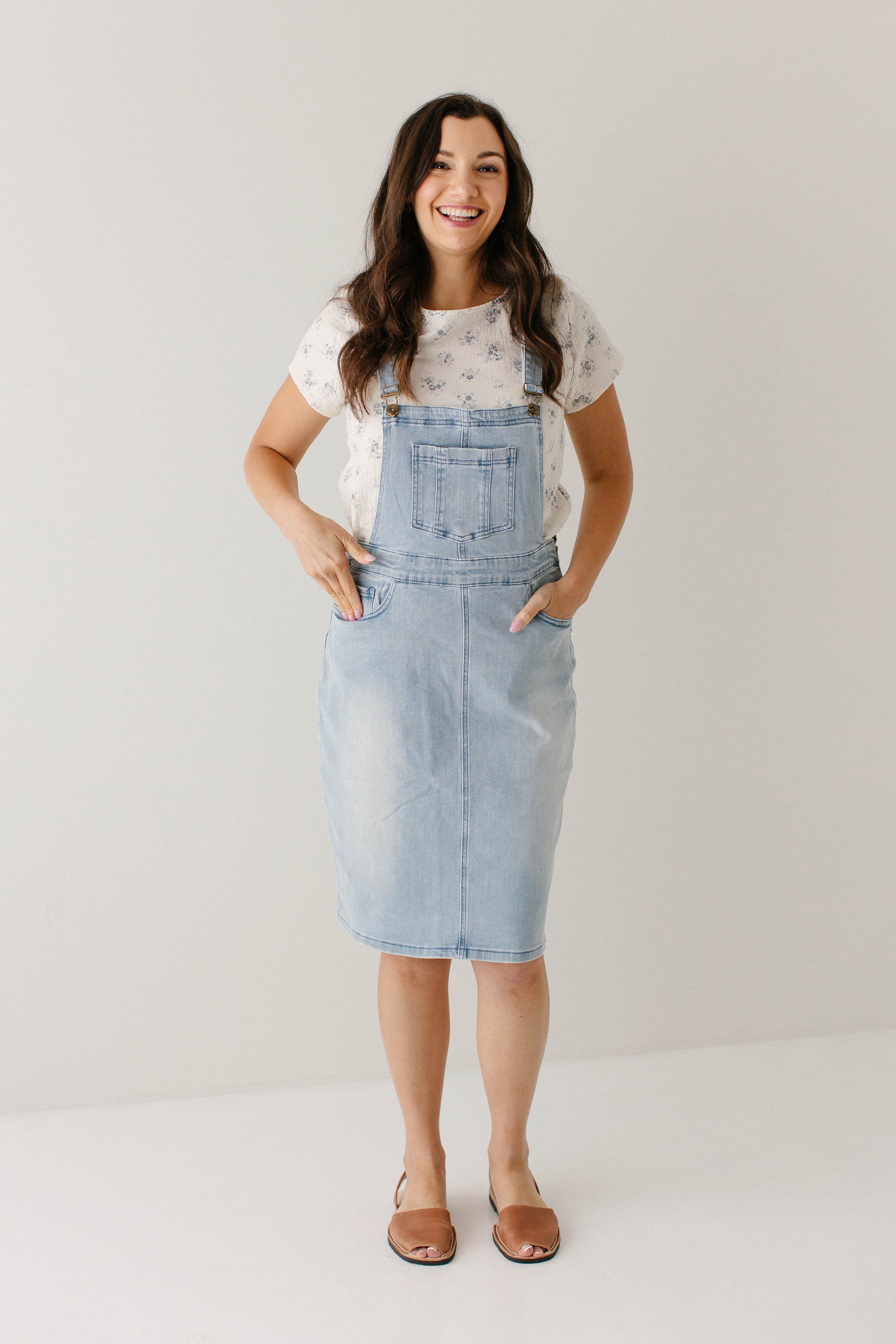overall skirt dress denim Emerson Denim Skirt Overalls FINAL SALE