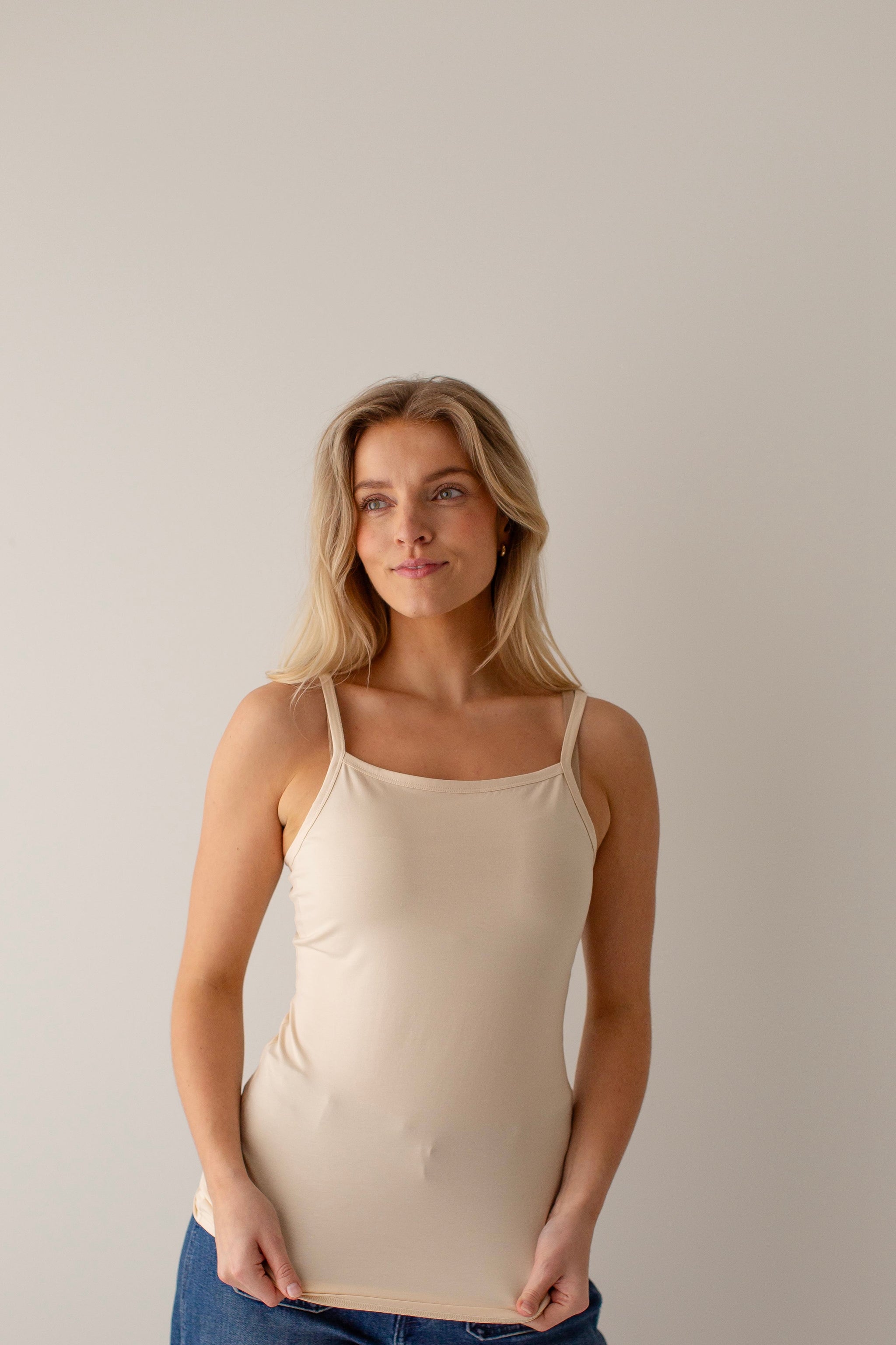 High Neckline Adjustable Layering Cami – The Main Street Exchange