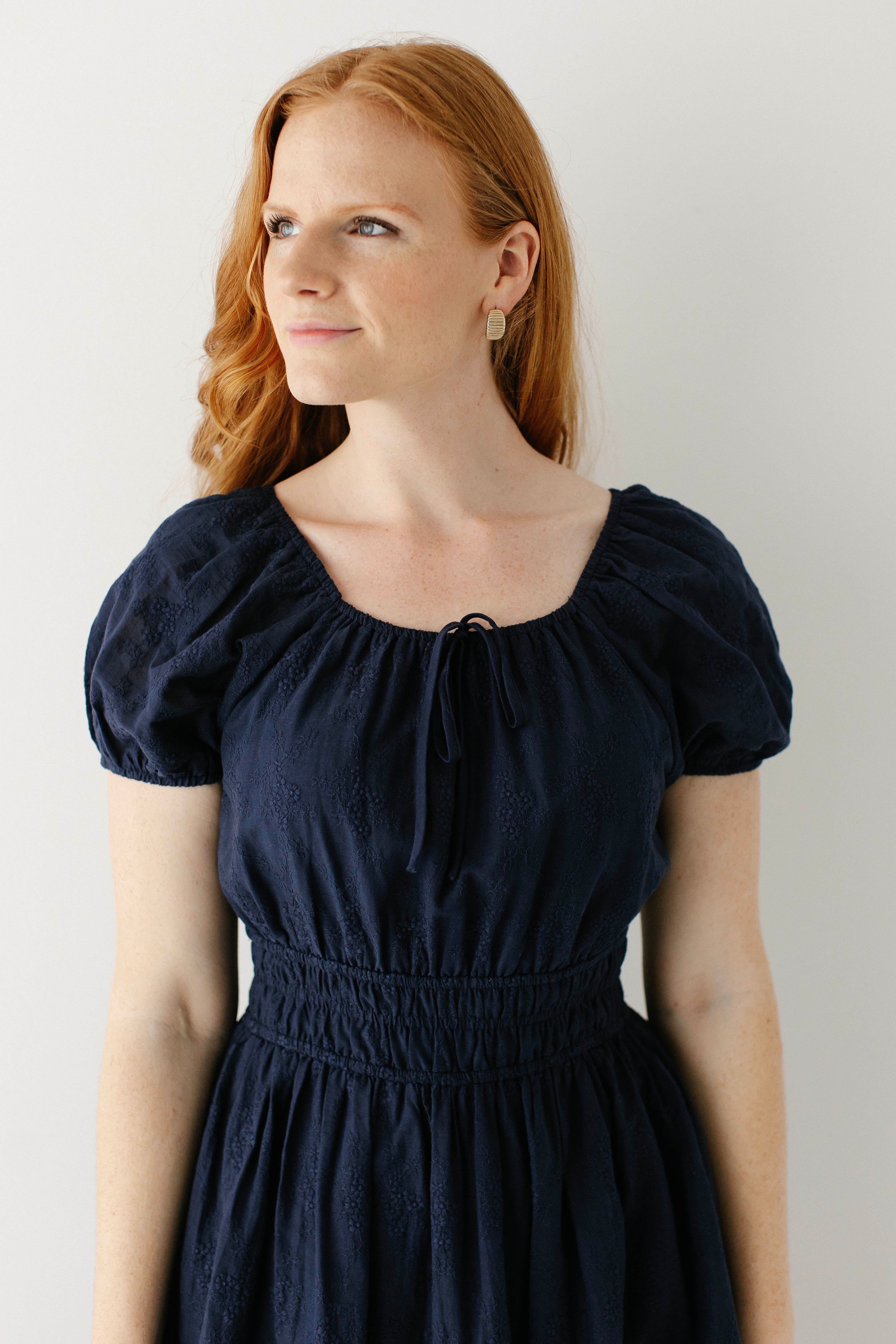 Amalfi Embroidered Eyelet Peasant Midi Dress – The Main Street Exchange Amalfi Embroidered Eyelet Peasant Midi Dress – The Main Street Exchange