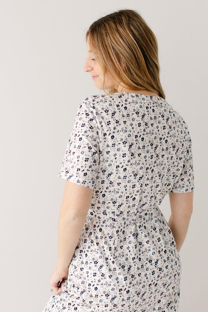 Kate Blue Floral Maxi Dress  The Main Street Exchange