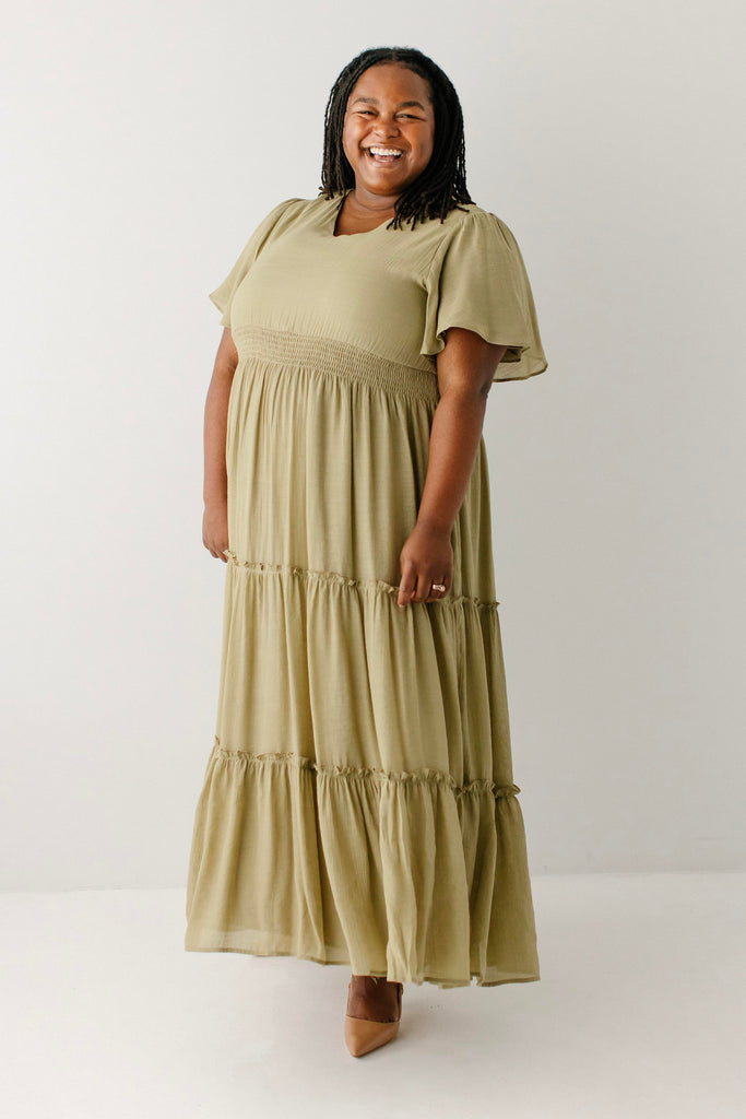 Elizabeth Tiered Maxi Dress – The Main Street Exchange