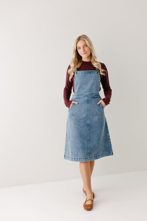 'Bailey' Denim Overall Dress