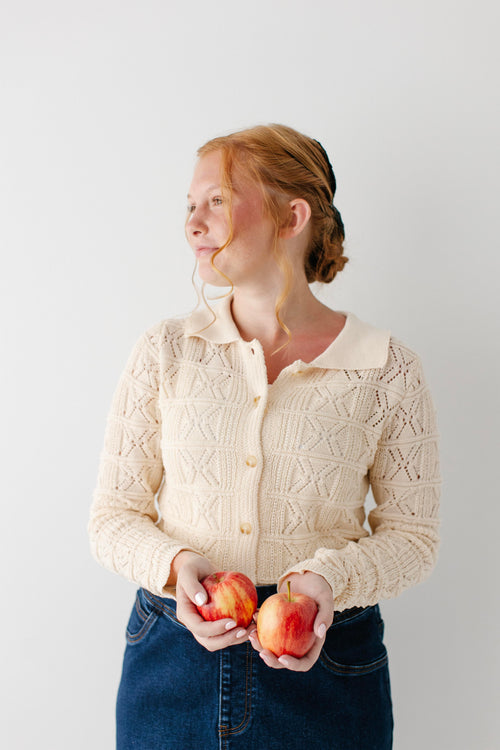 Imogene Open Knit Sweater Top