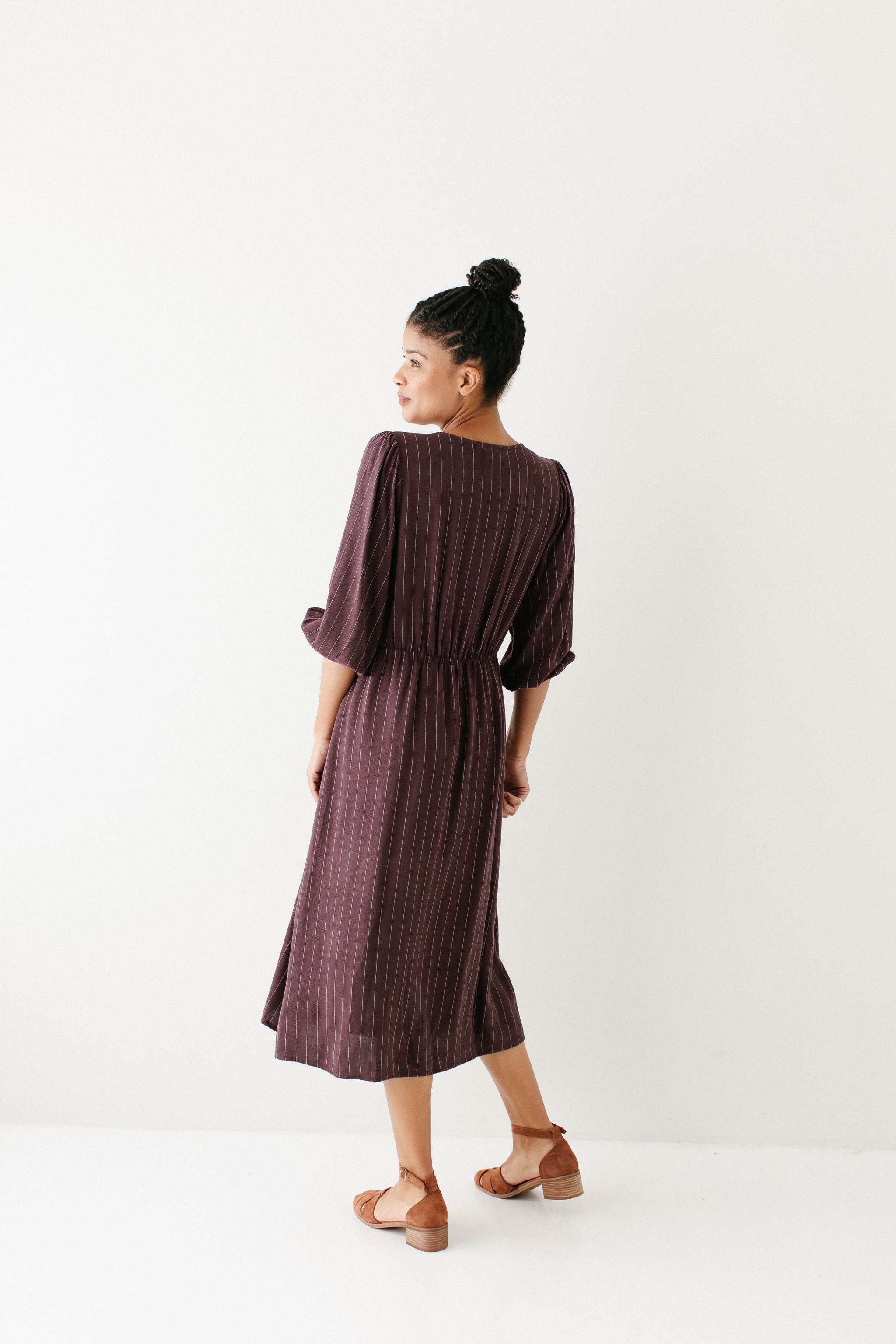 Addy Button Down Striped Linen Blend Dress FINAL SALE The Main Street Exchange Addy Button Down Striped Linen Blend Dress FINAL SALE The Main Street Exchange
