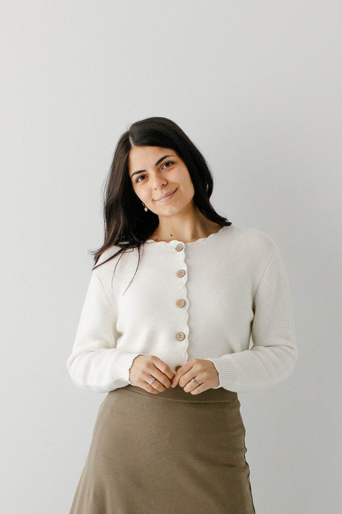 Cherie Scallop Edge Cardigan