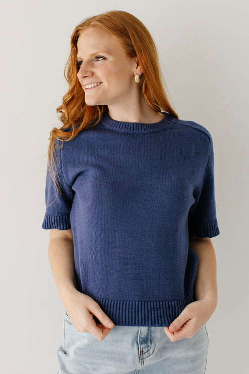 Boston Short Sleeve Sweater Top