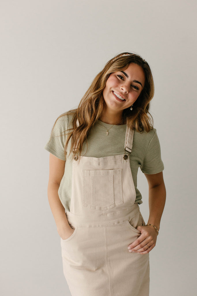 Reagan Stretch Denim Overall Dress FINAL SALE The Main Street Exchange Reagan Stretch Denim Overall Dress FINAL SALE The Main Street Exchange