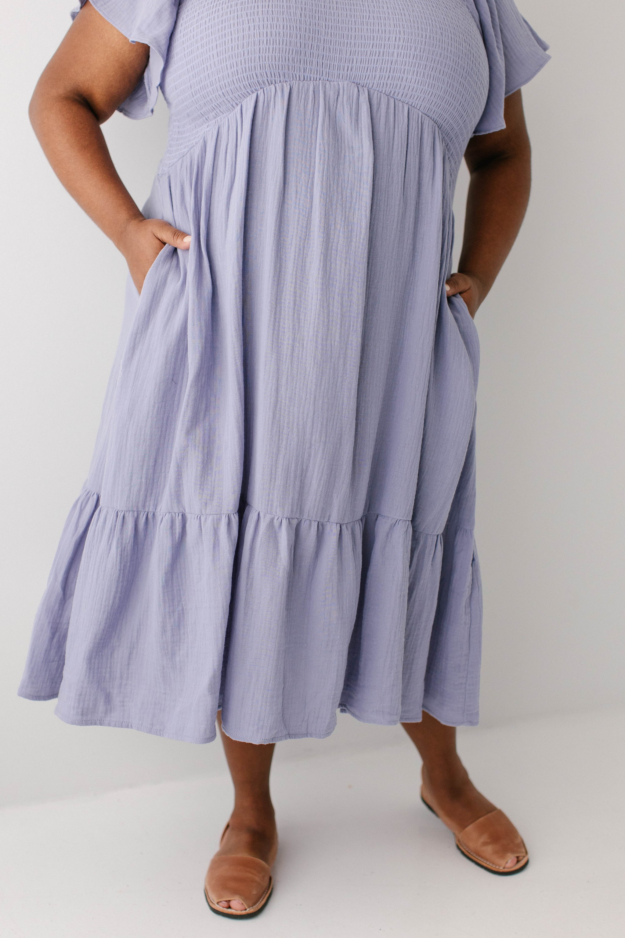 maisie gauze smocked midi dress Maisie Smocked Dress