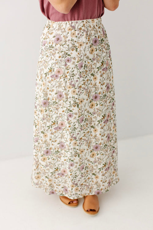 Brie Morning Glory Gauze Maxi Skirt