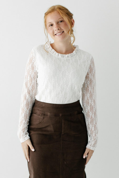 Story Lace Overlay Top