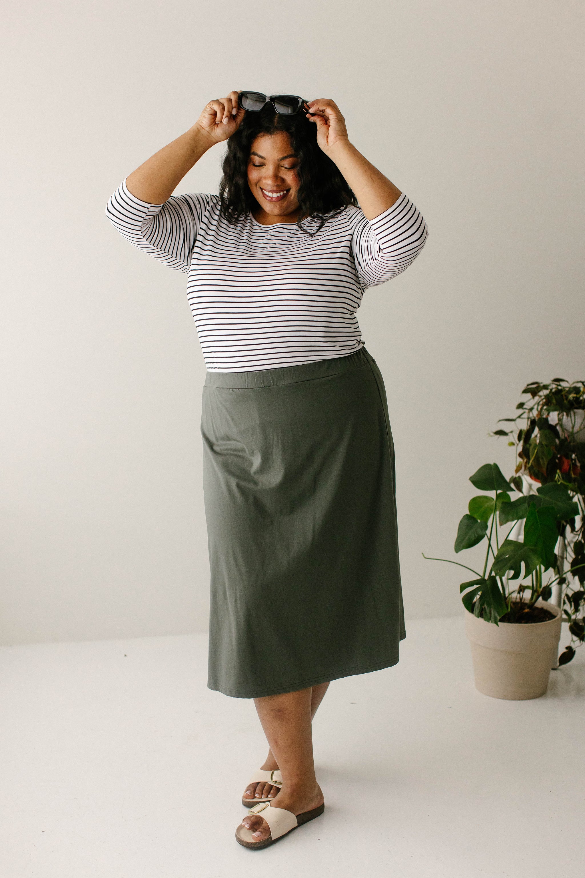 Zoey Midi Skort – The Main Street Exchange