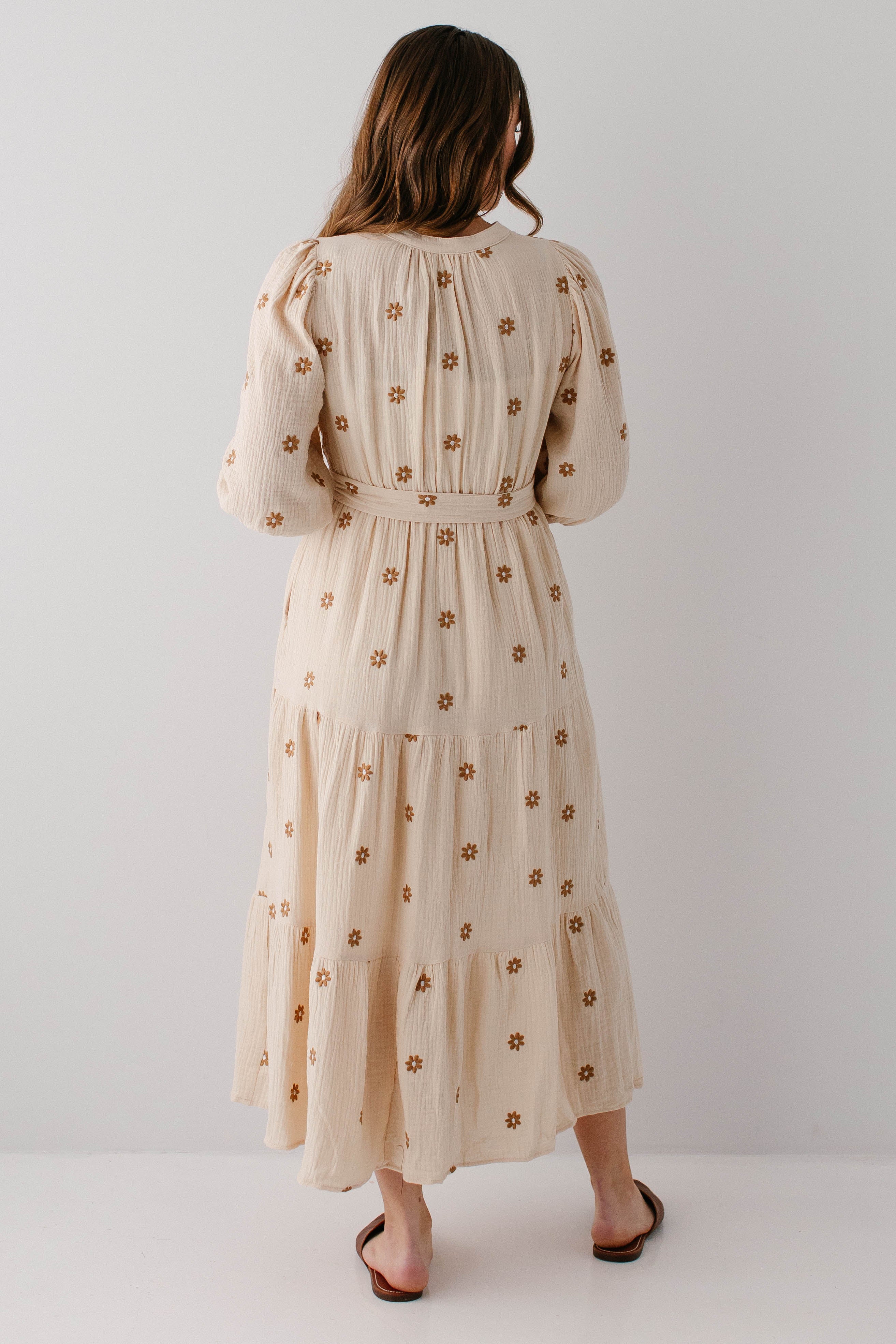 Etta' Embroidered Floral Gauze Maxi Dress The Main Street Exchange Etta' Embroidered Floral Gauze Maxi Dress The Main Street Exchange