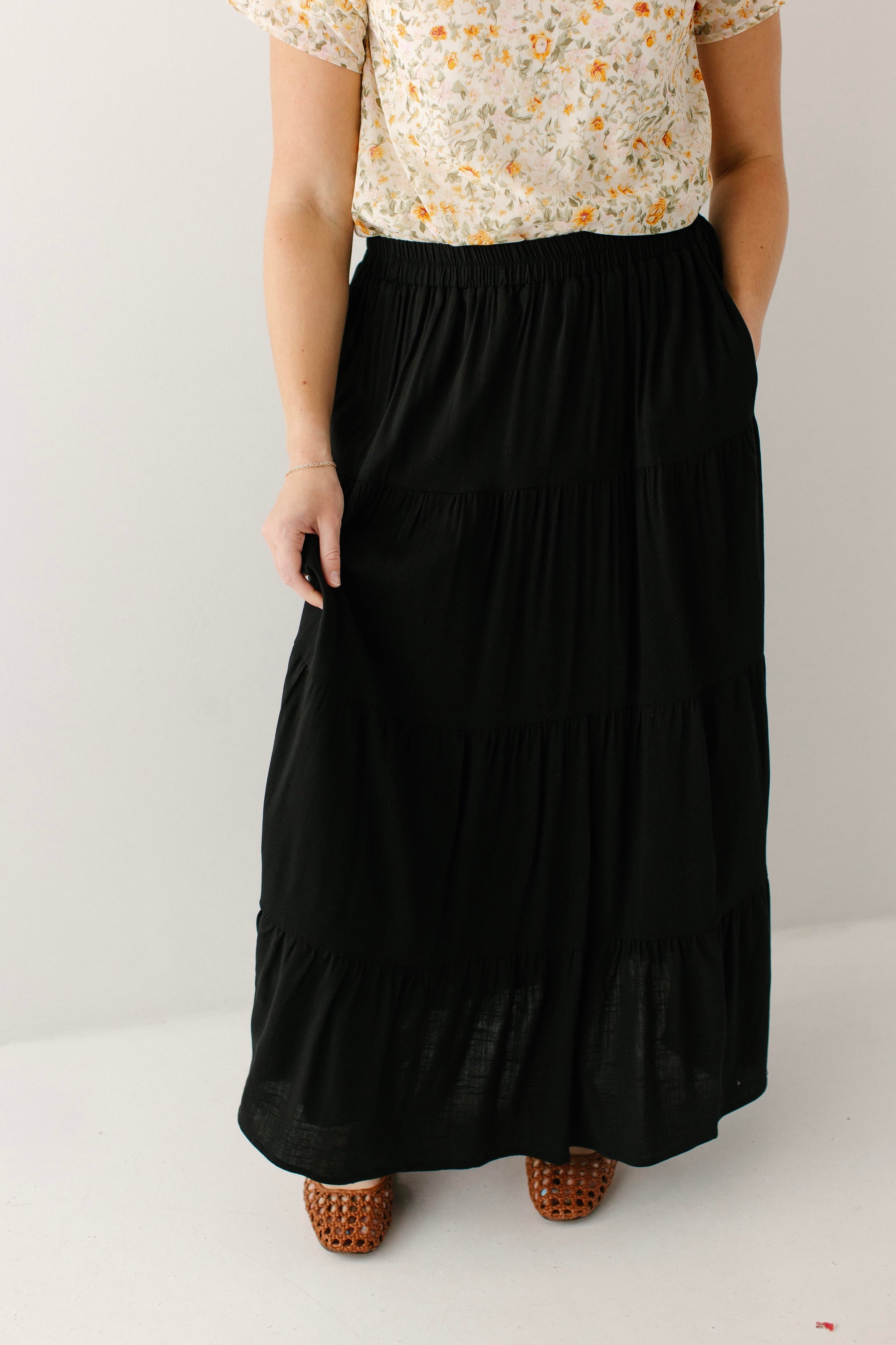 Addison Tiered Maxi Skirt – The Main Street Exchange