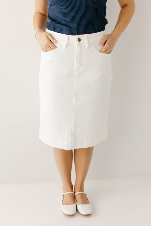 Leah Stretch Denim Skirt