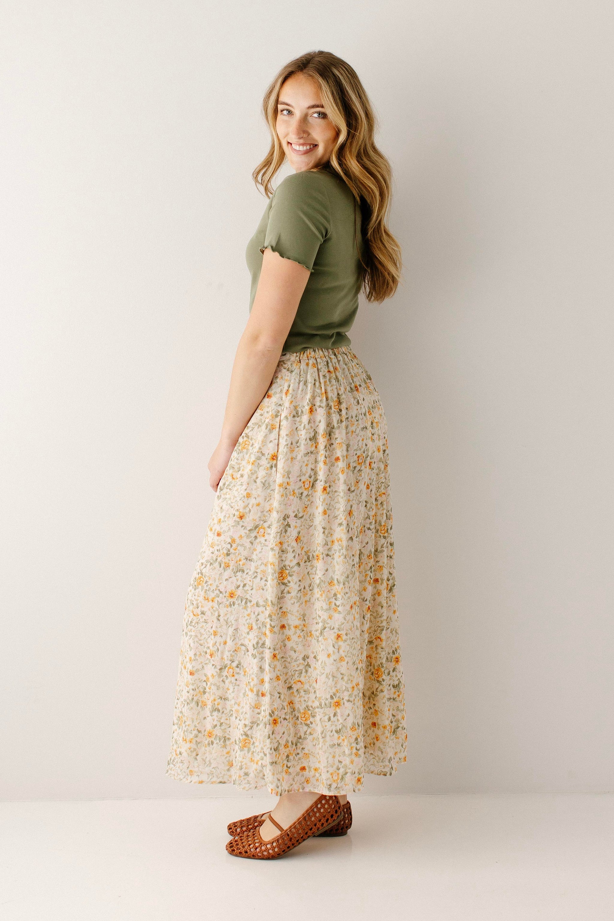 Melissa Garden Floral Maxi Skirt – The Main Street Exchange
