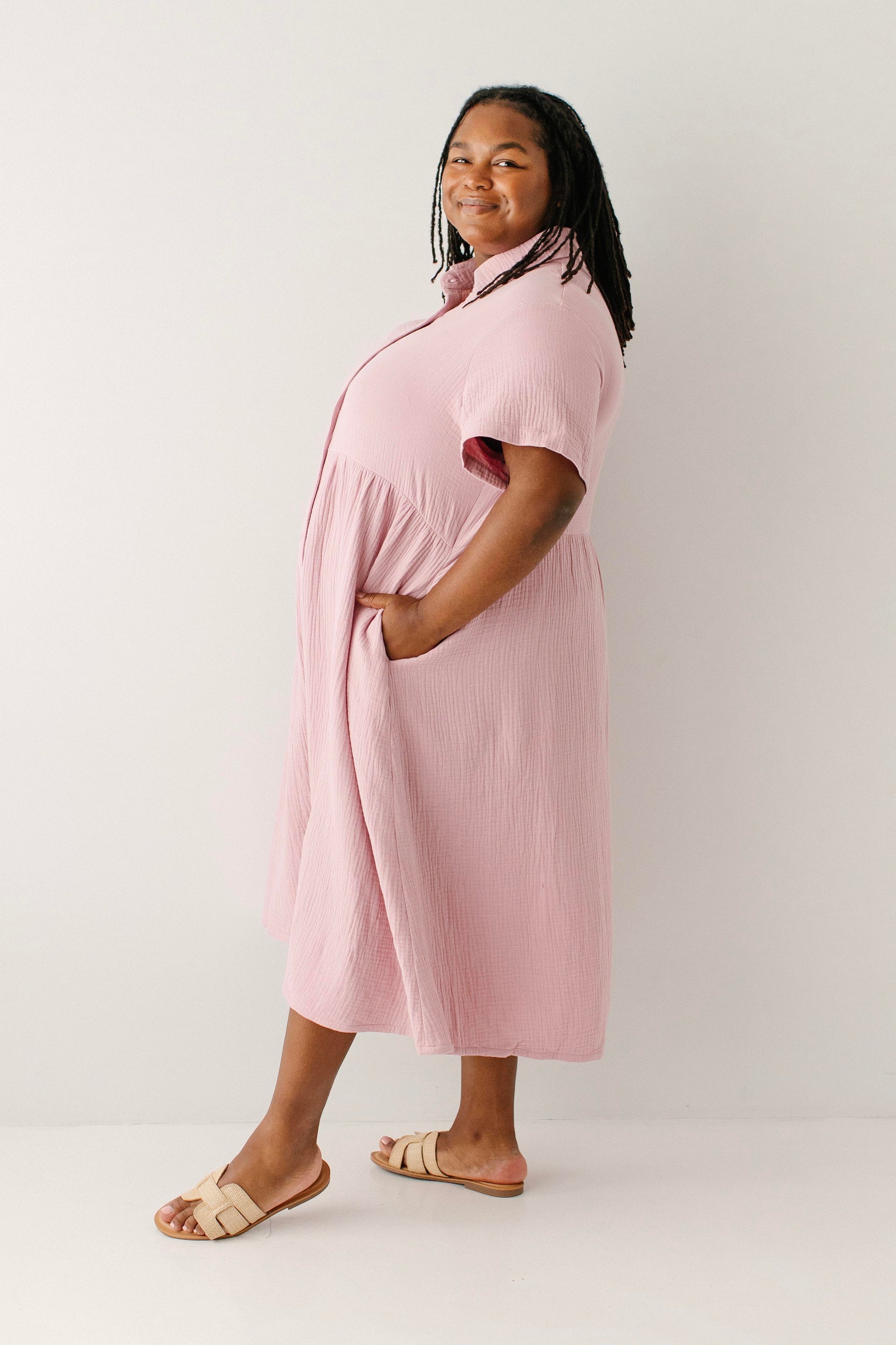 Lisa Cotton Gauze Shirtdress – The Main Street Exchange
