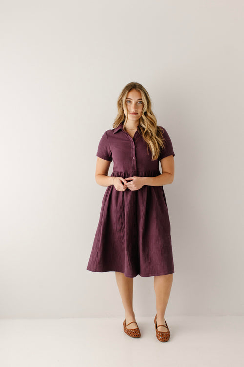 Lisa Cotton Gauze Shirtdress