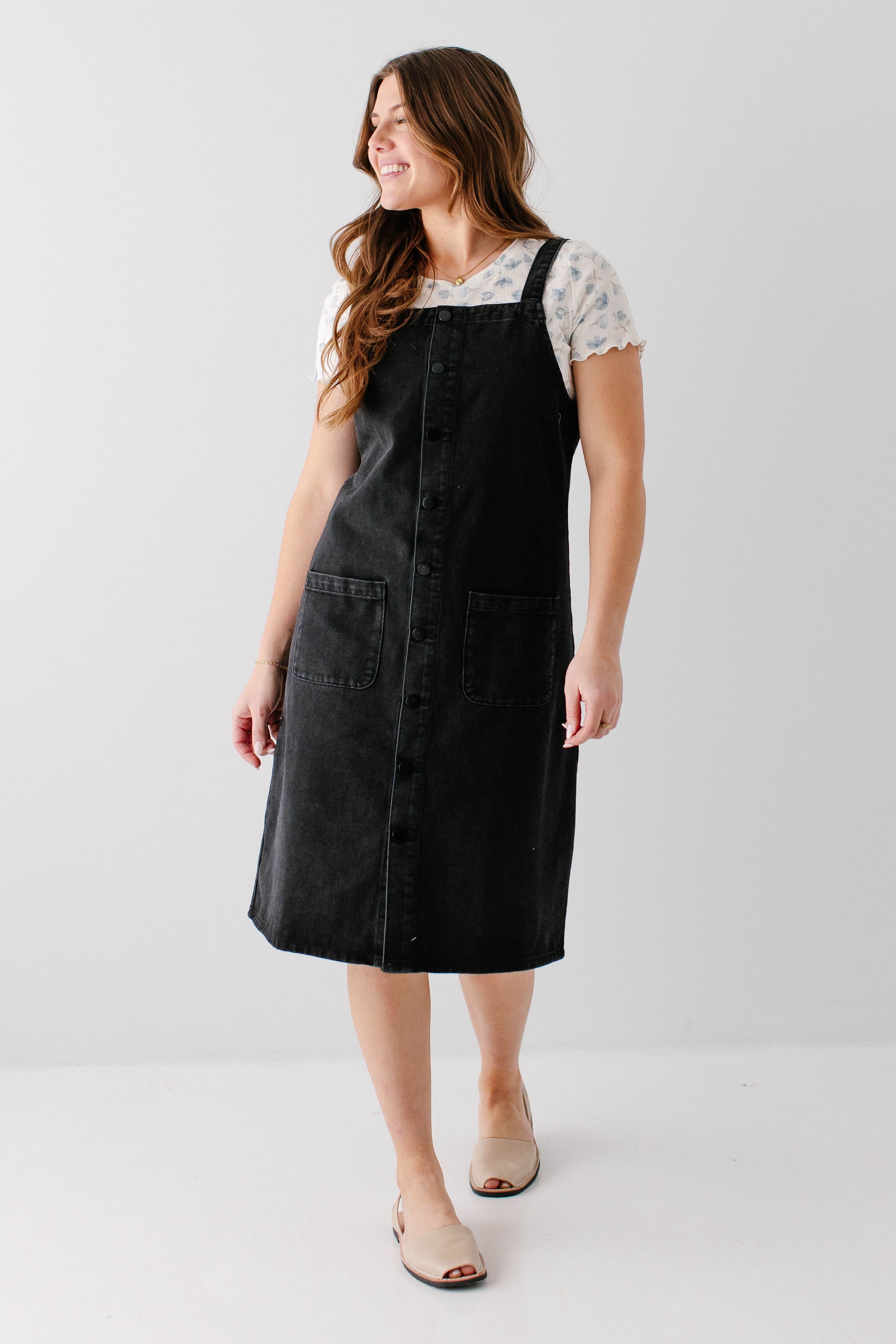 Storm Button Down Denim Jumper Black / XL