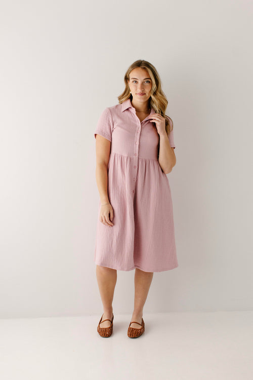 Lisa Cotton Gauze Shirtdress