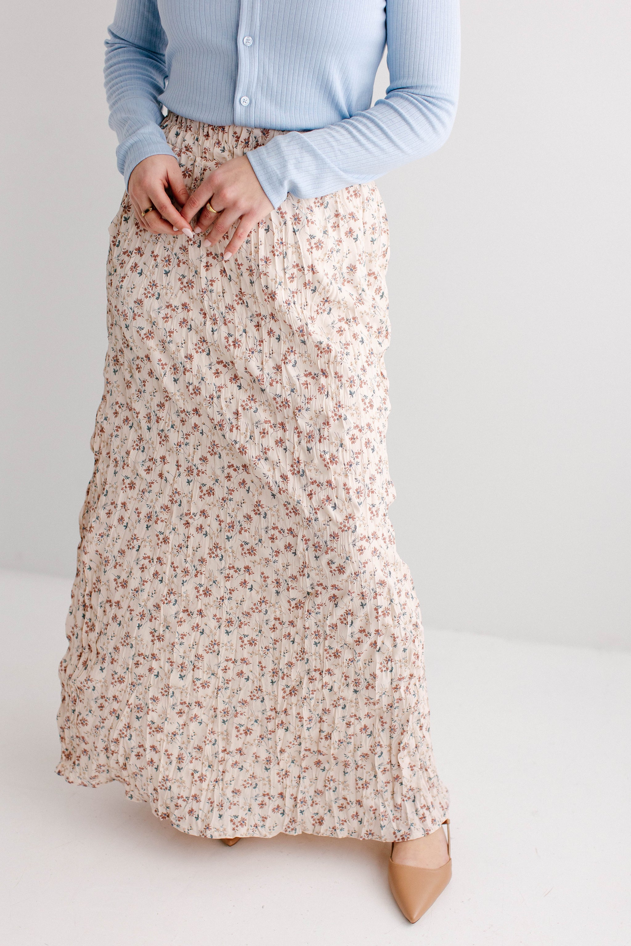 Lotus' Floral Print Maxi Skirt – The Main Street Exchange
