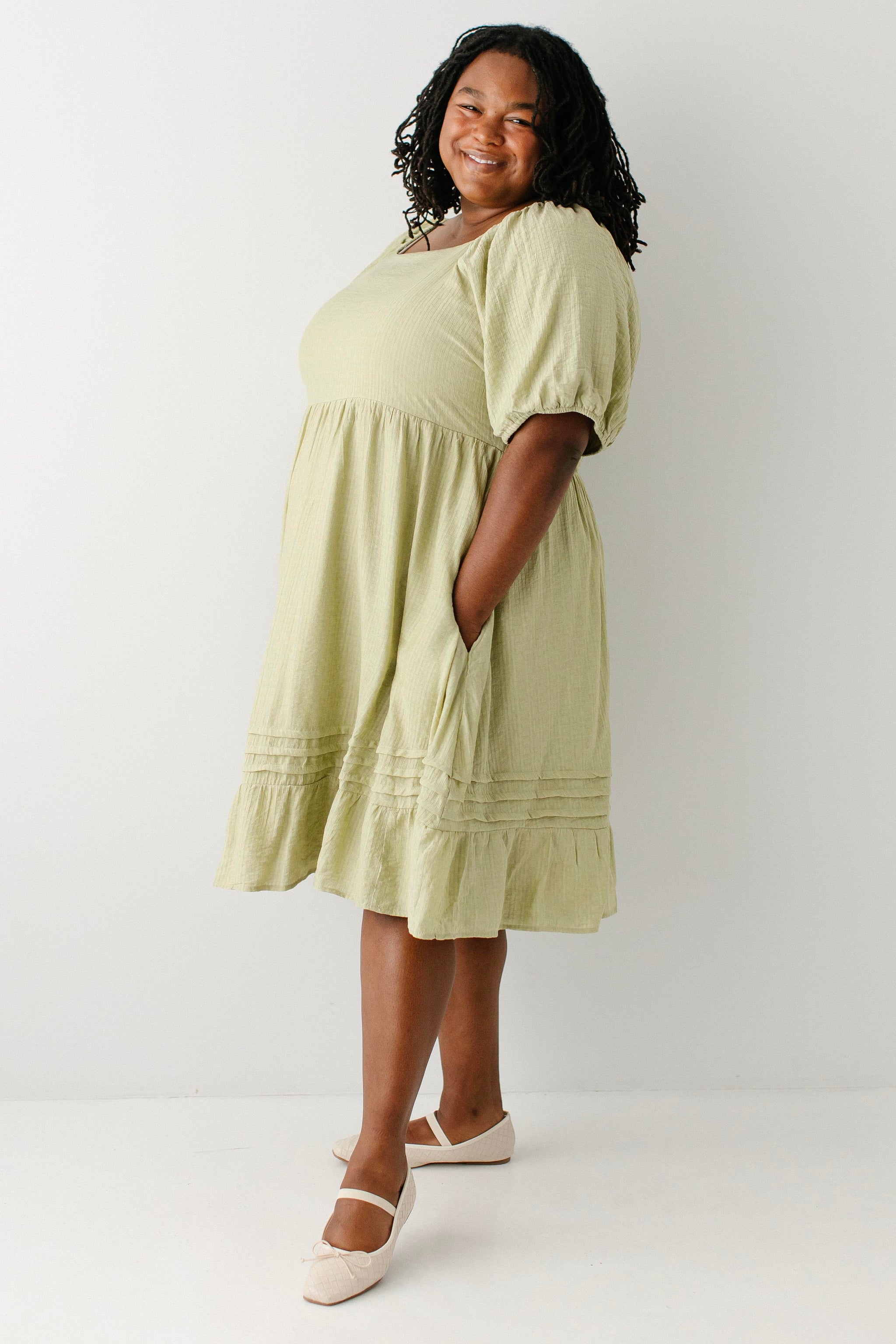Havana Square Neck Midi Dress – The Main Street Exchange