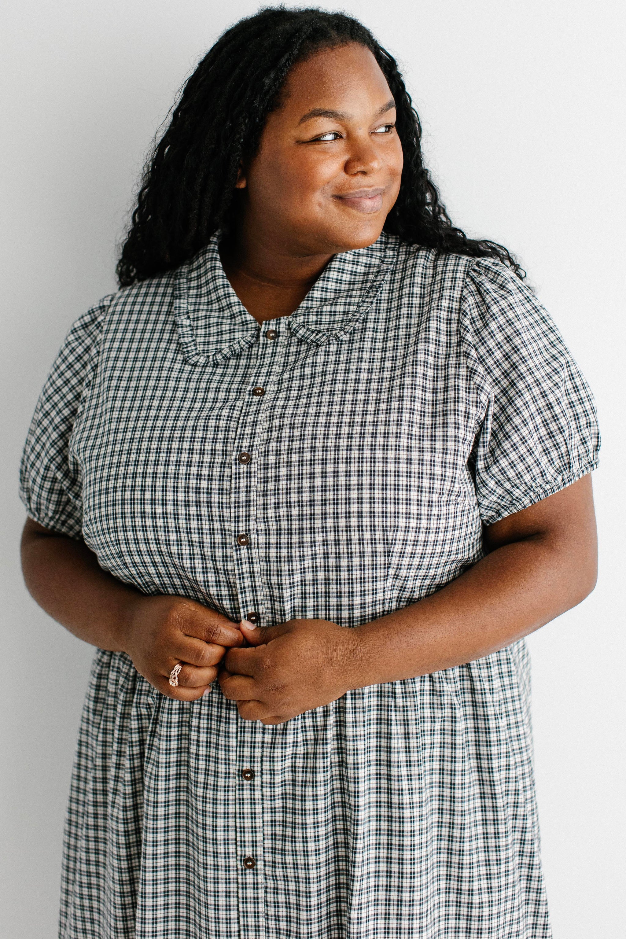 Herriot Cotton Plaid Midi Dress – The Main Street Exchange