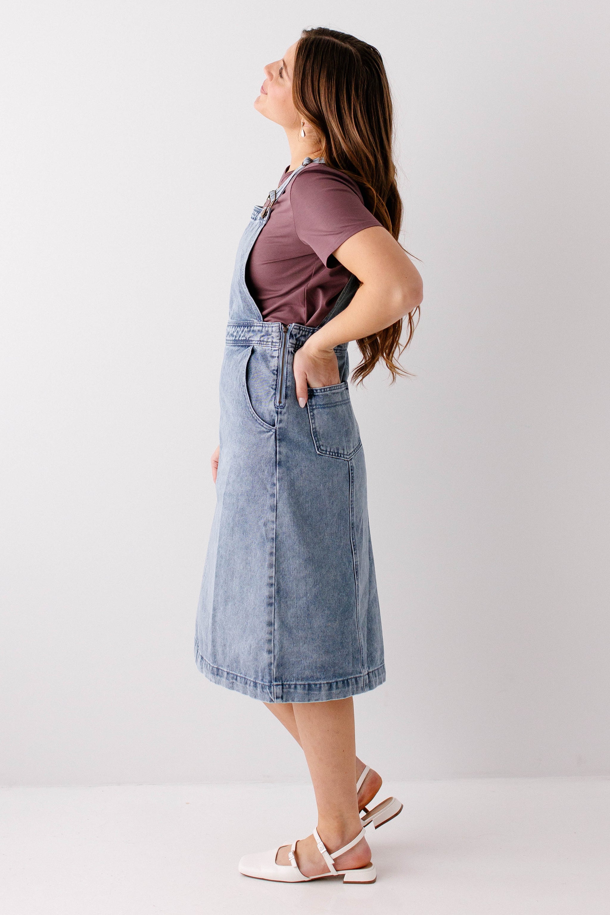 'Bailey' Denim Overall Dress 2X / Vintage Wash 'Bailey' Denim Overall Dress 2X / Vintage Wash
