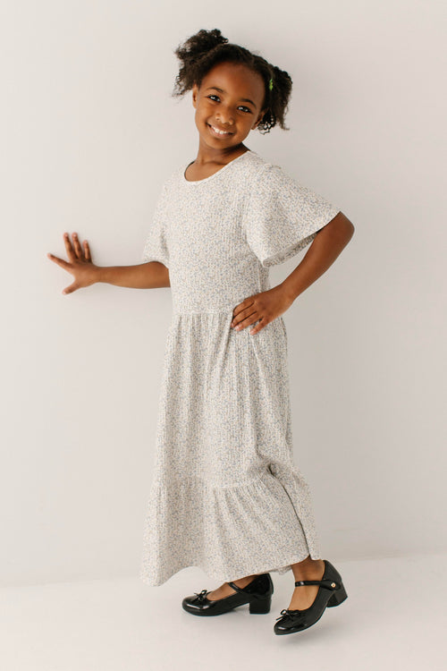 Shiloh Girl Ditsy Floral Knit Dress