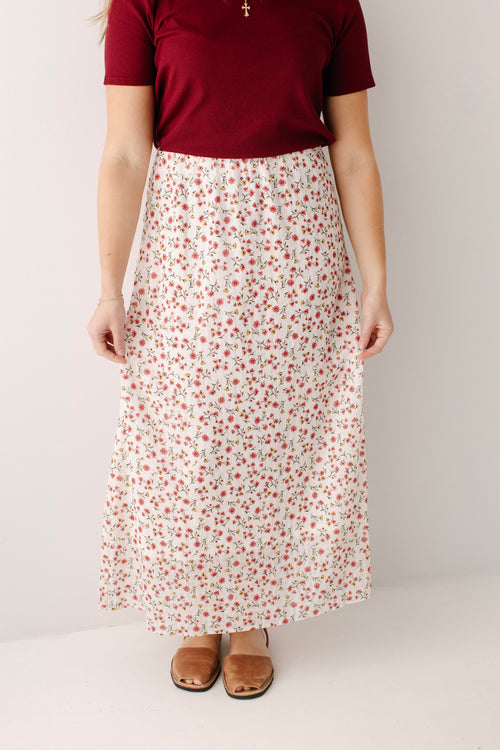 Amaya Floral Print Slip Skirt