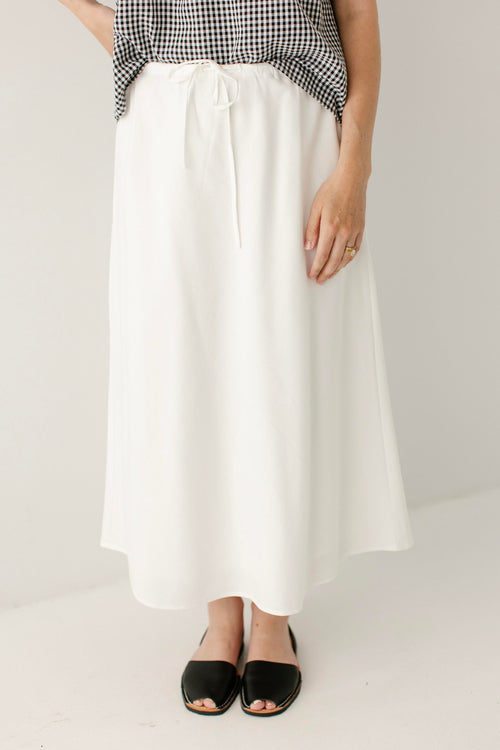 Tuscany Drawstring Midi Skirt