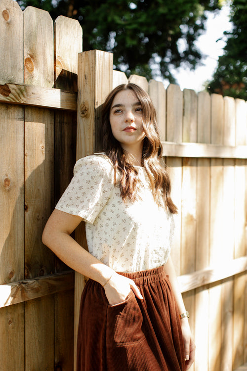 Beatrix Floral Button Down Top