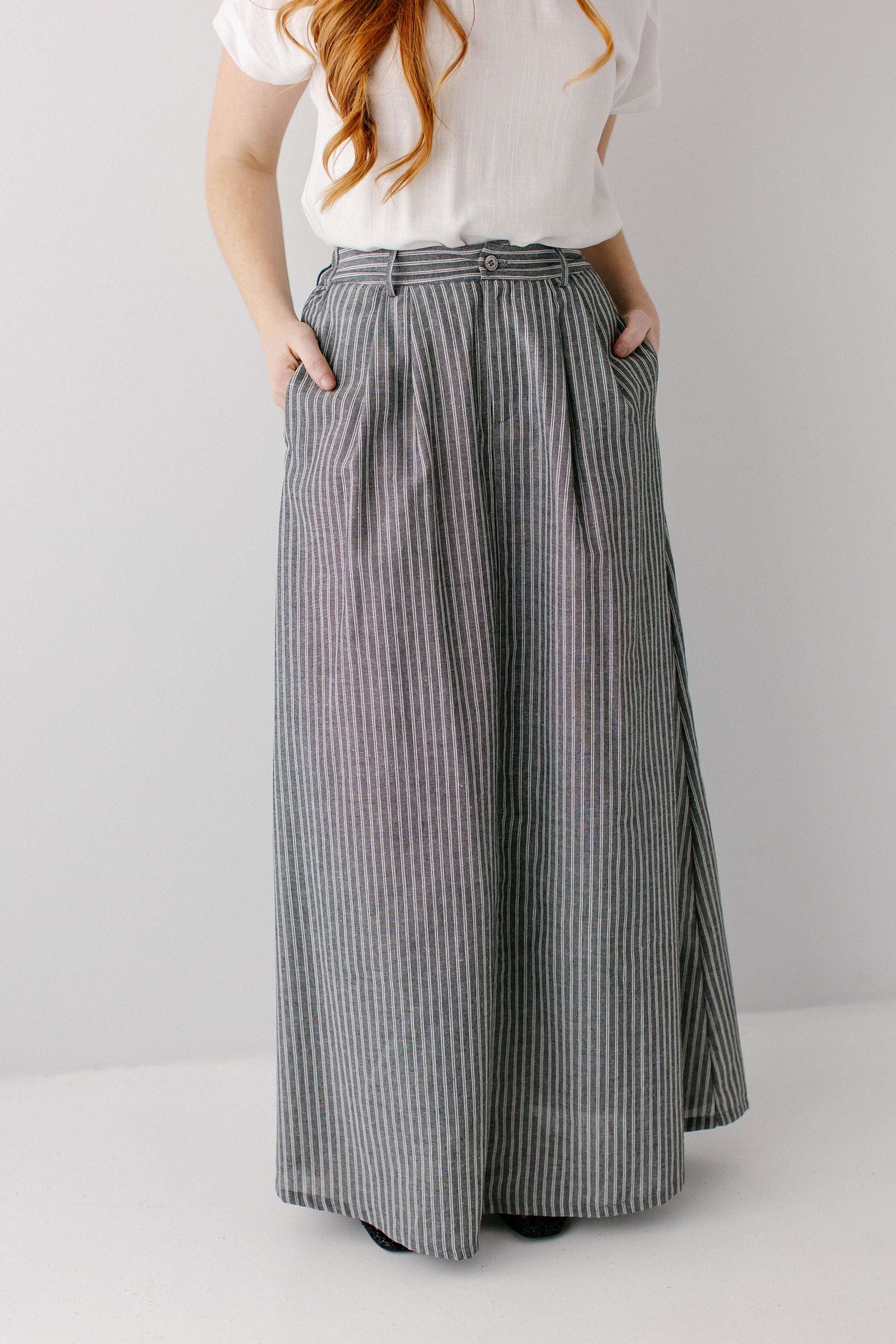 BANDEL PIPING HEM SKIRT グレー BANDEL PIPING HEM SKIRT グレー