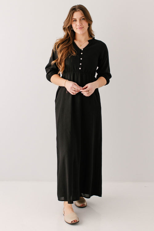 Kenzi Ruffle Detail Maxi Dress