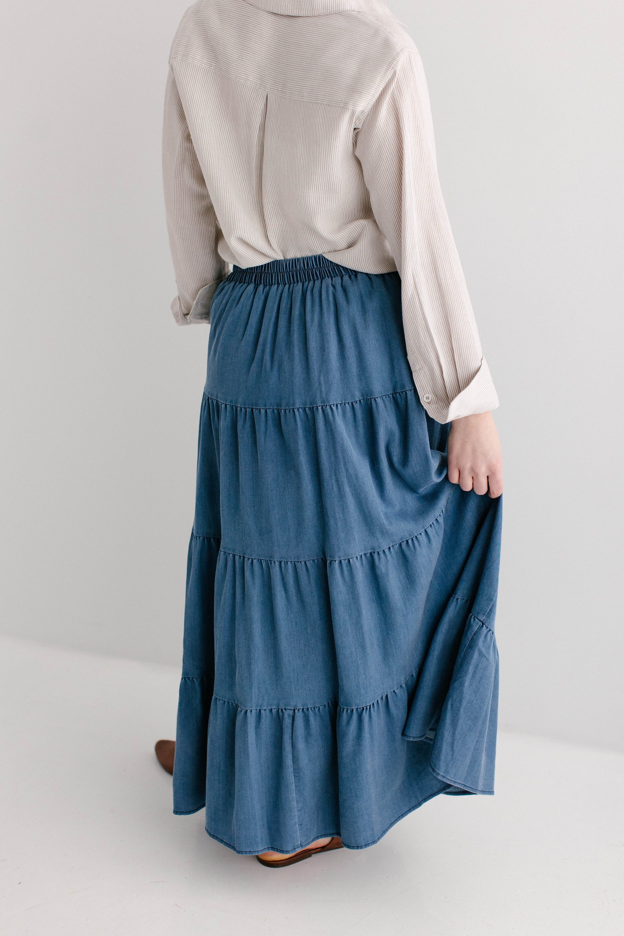 Addison Tiered Maxi Skirt – The Main Street Exchange