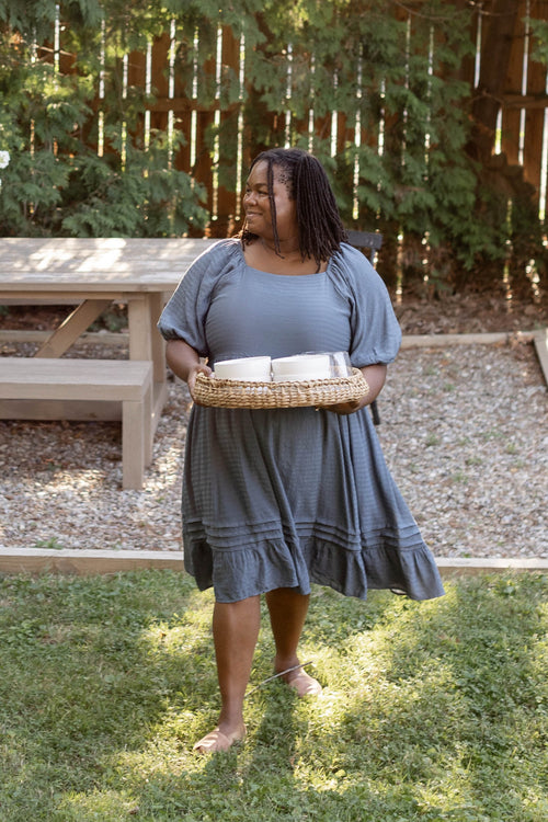 Havana Square Neck Midi Dress