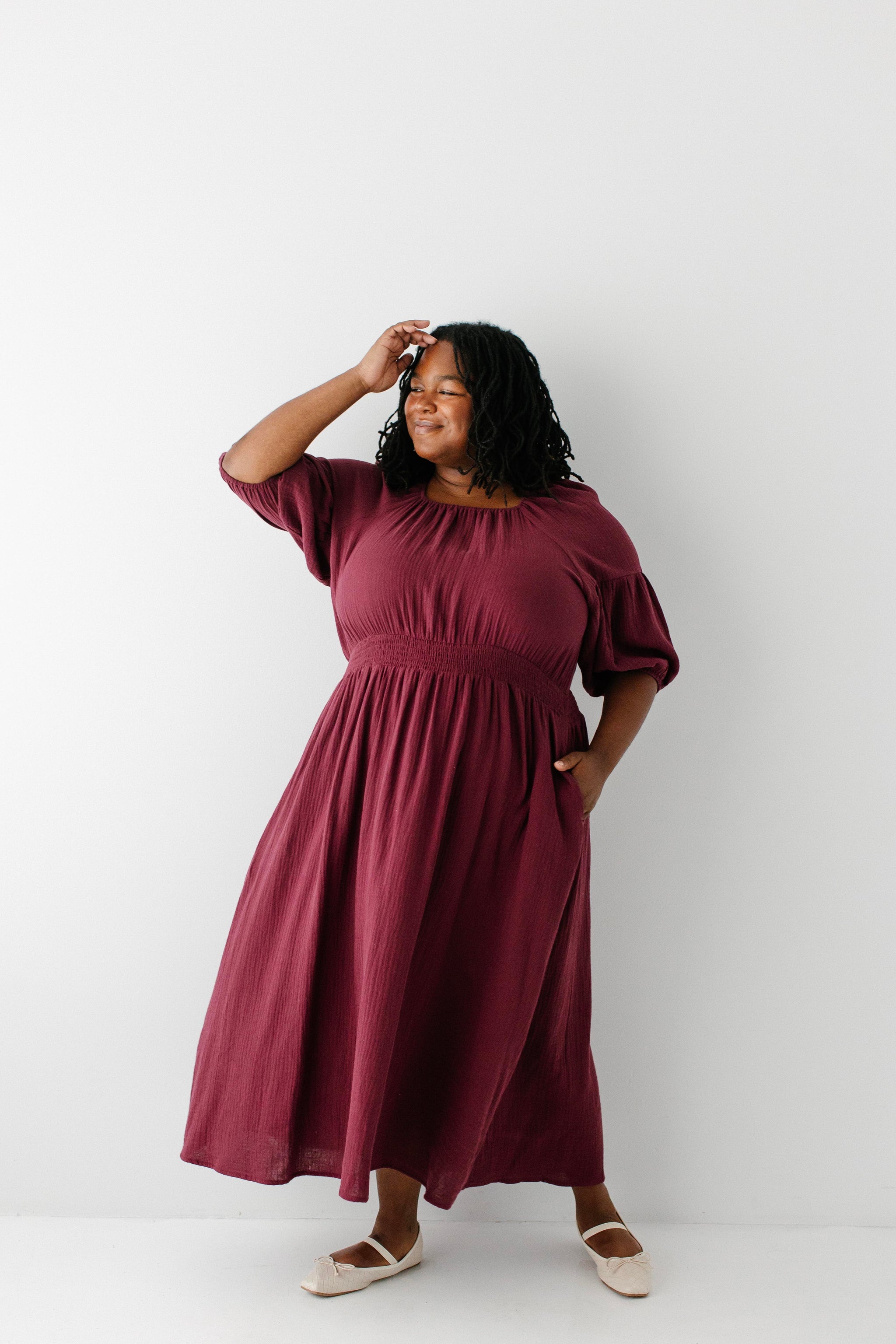 Montgomery Square Neck Gauze Midi Dress – The Main Street Exchange