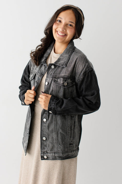 Lennox Distressed Denim Jacket
