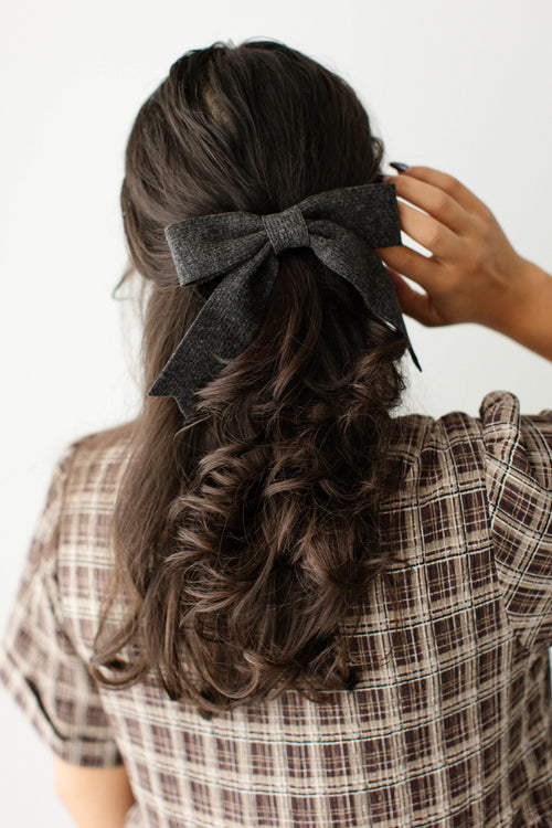 Knit Bow Barrette