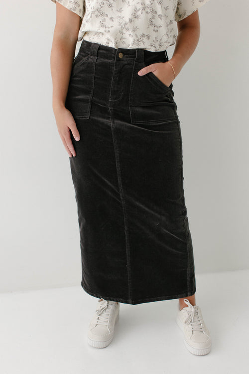 'Autumn' Corduroy Maxi Length Skirt