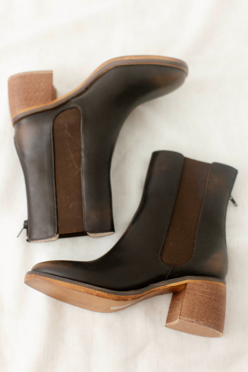 Block Heel Chelsea Boots